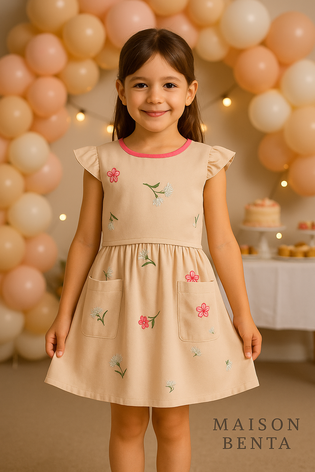 Ensemble "Fleur de Douceur" haut+ jupe