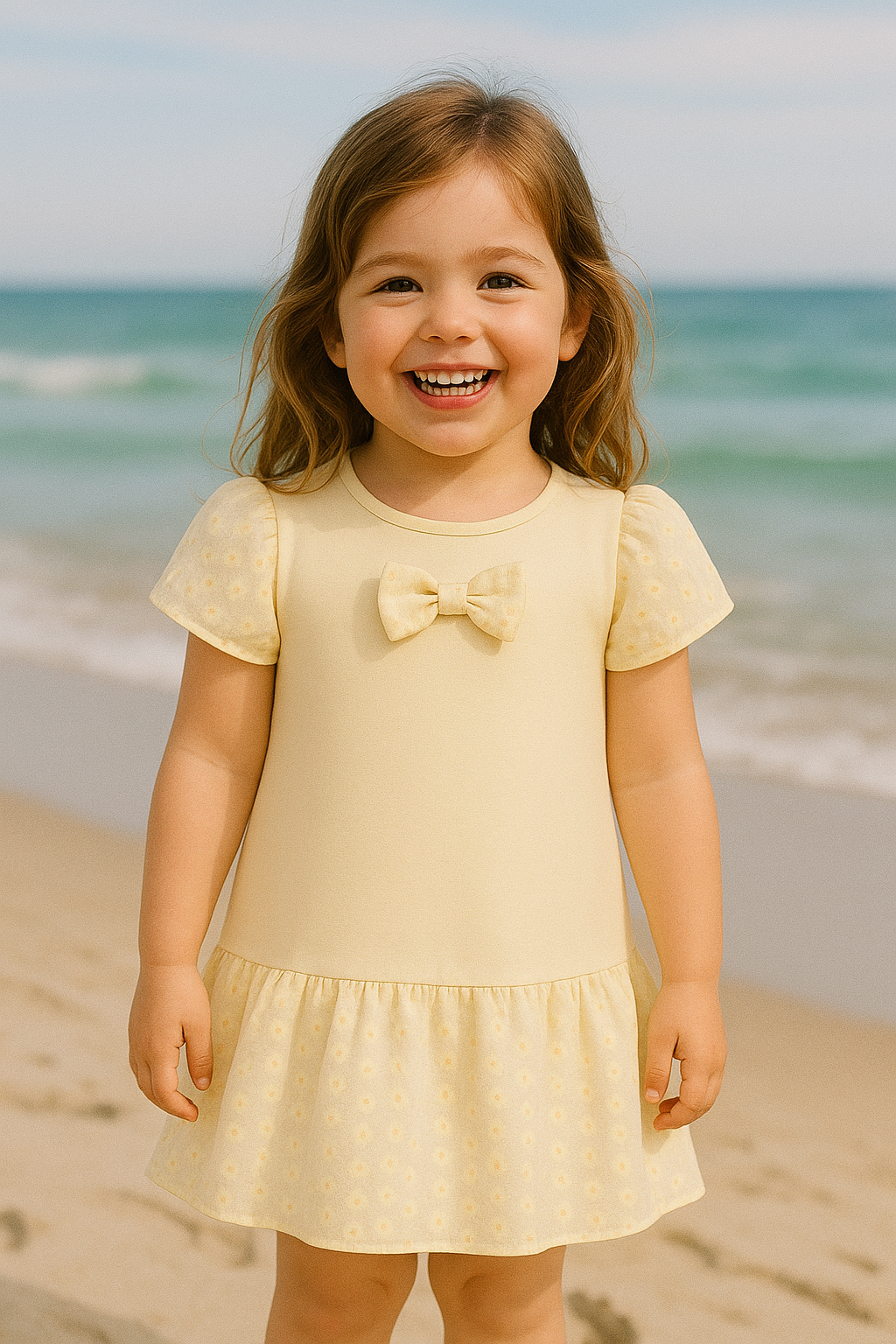 Robe "Éclat de Miel" jaune