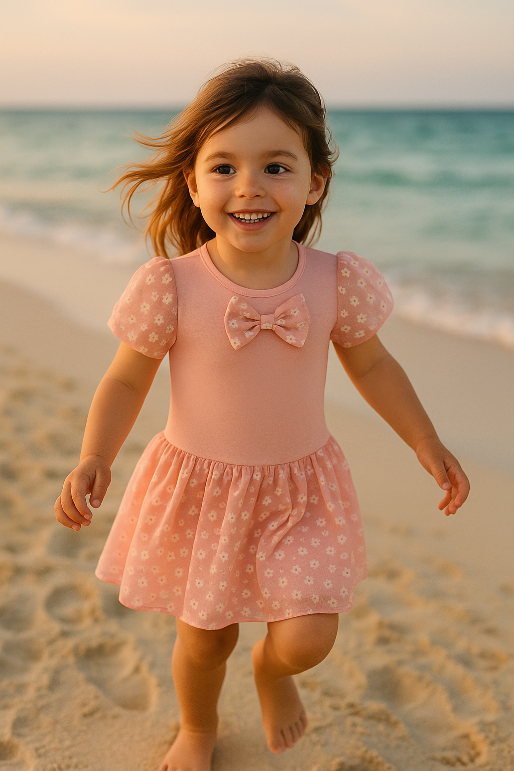 Robe "Éclat de Miel" Rose