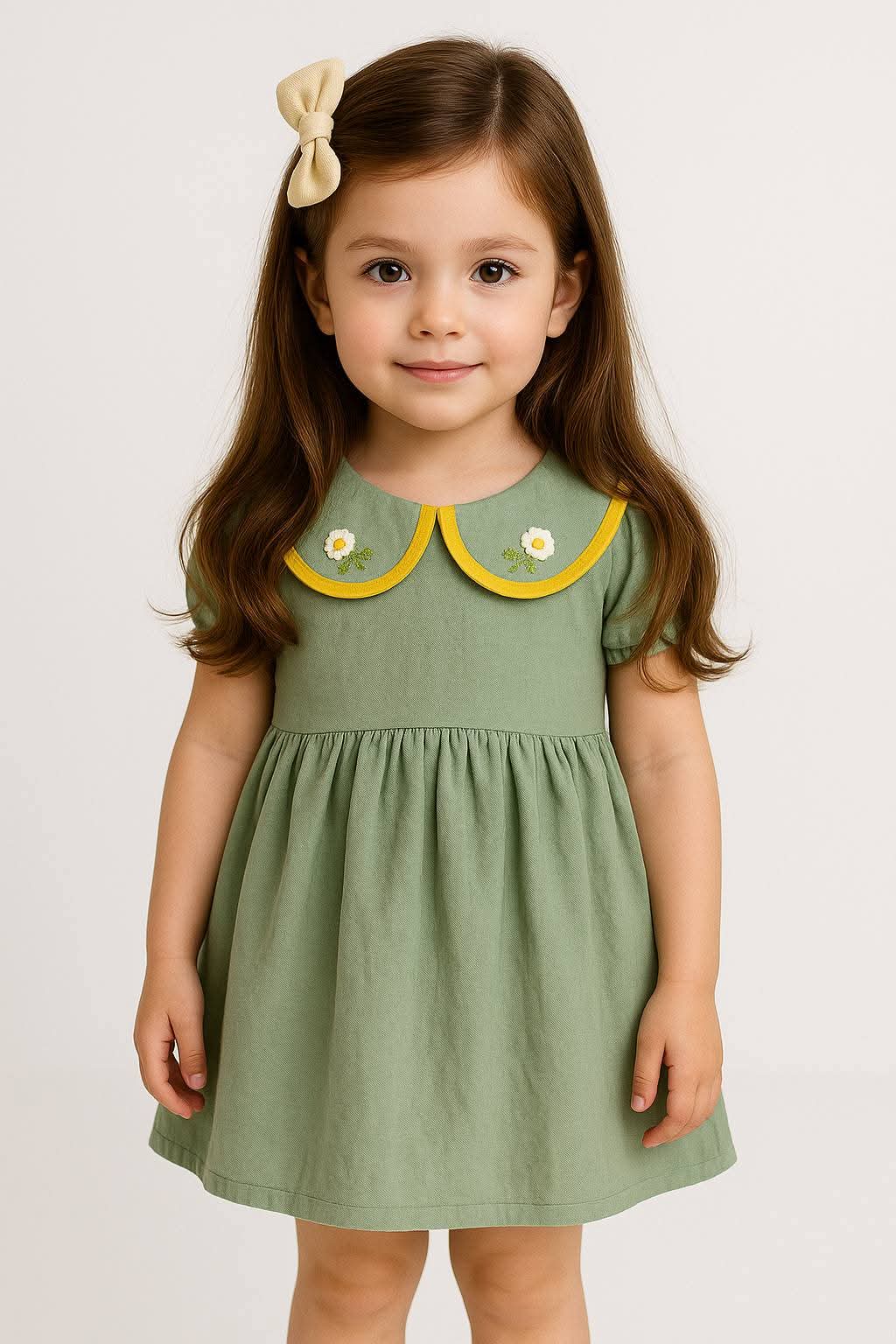 Robe "Marguerite Verte