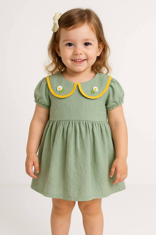 Robe "Marguerite Verte