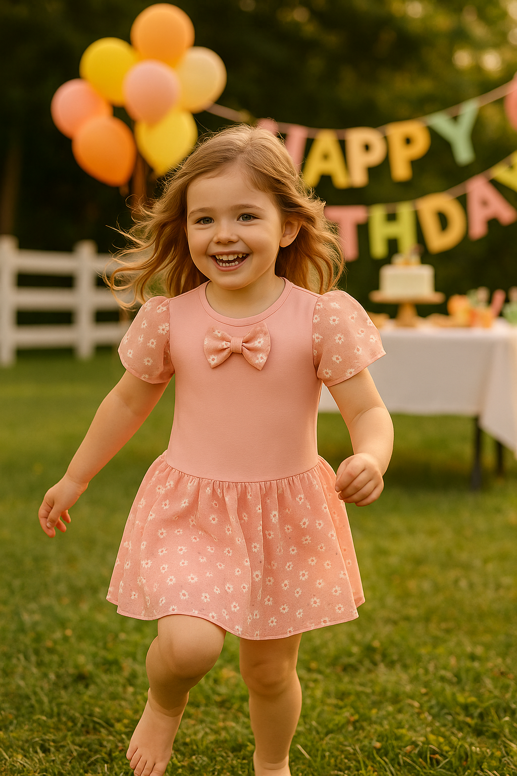 Robe "Éclat de Miel" Rose